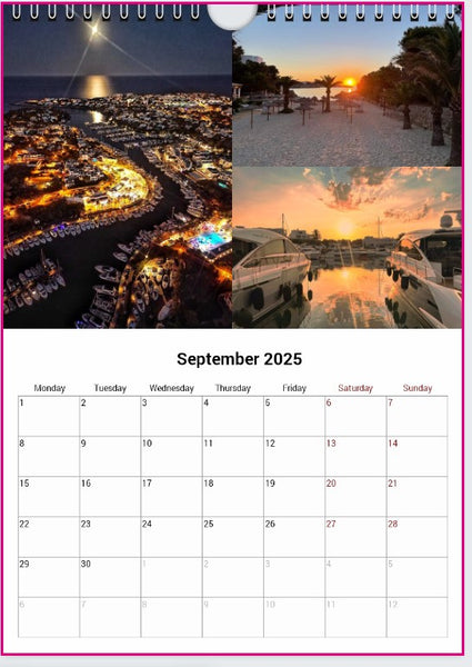 Cala d'Or 2025 A4 Wall Calendar